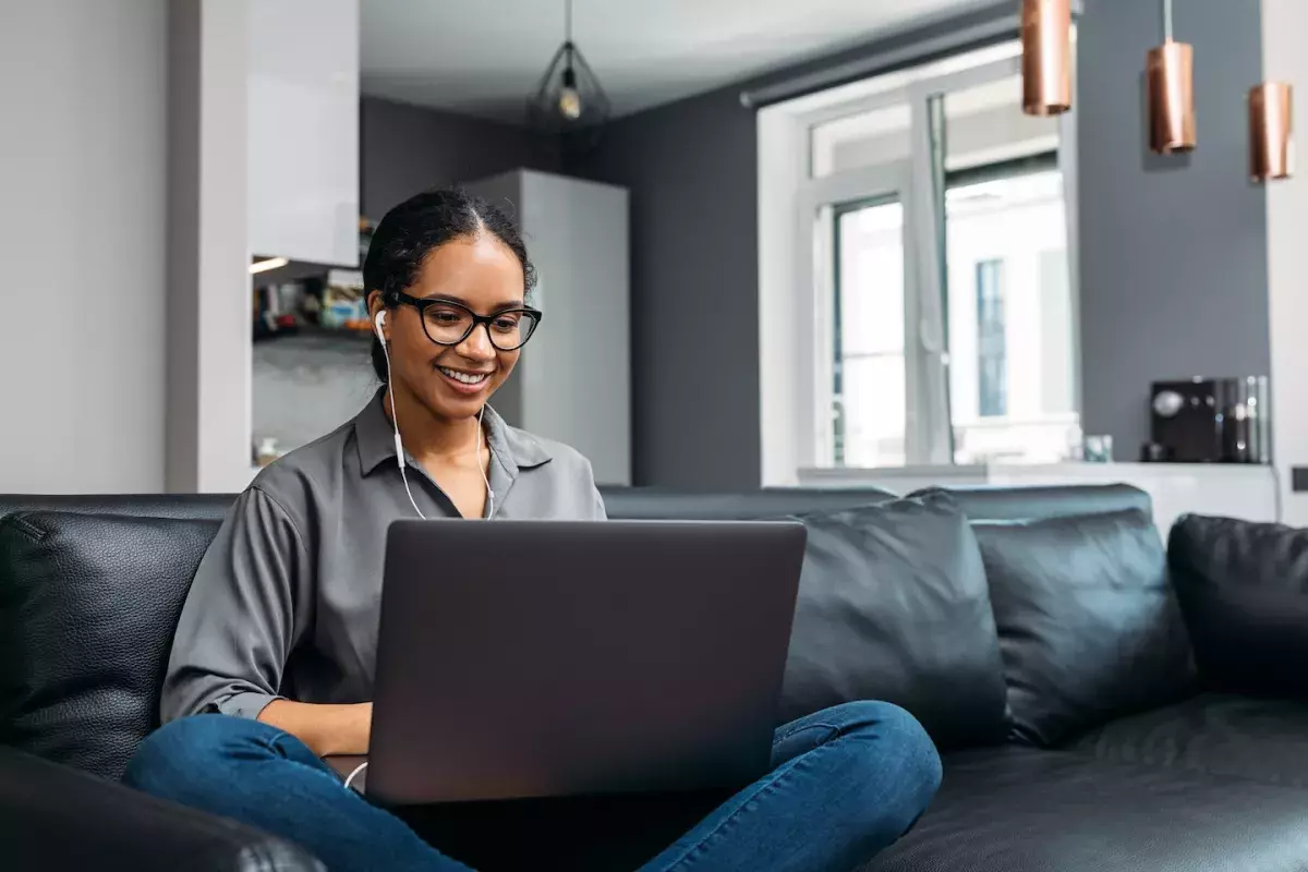 person using computer person using computer